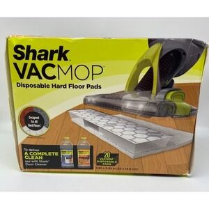Shark VACMop Vacuum Mop Disposable Hard Floor Pads 20 Pack New